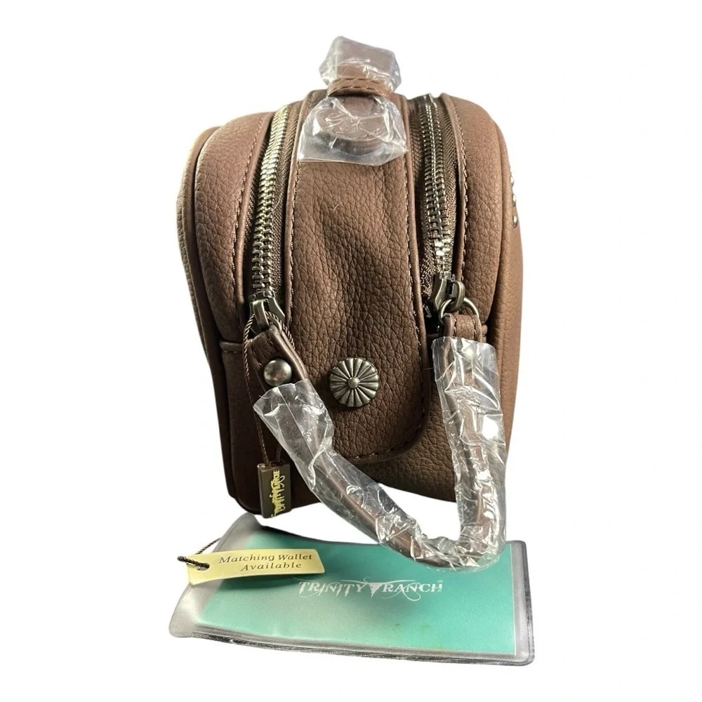Chic Western-Style Brown Bag - Brand New!
